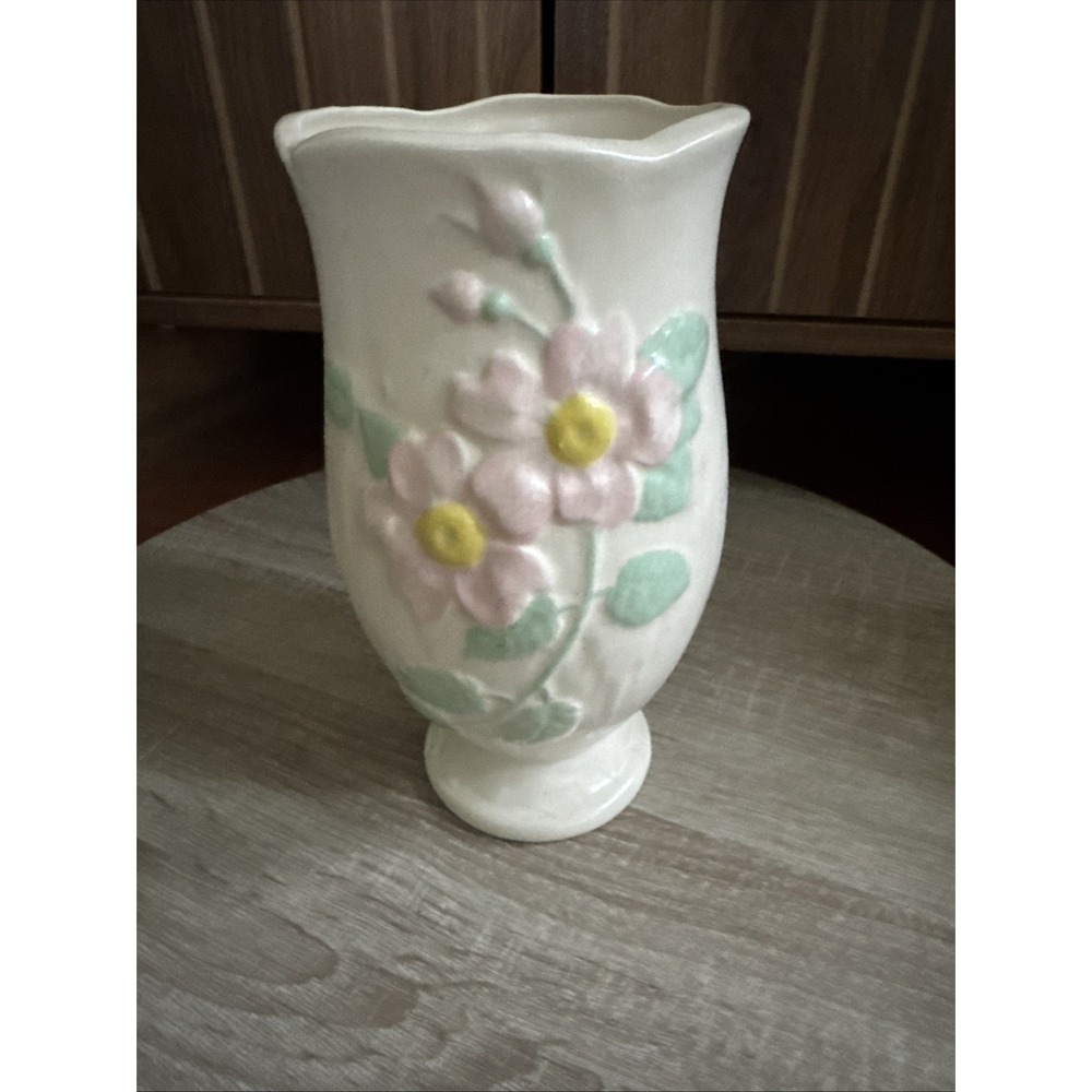 Hull Style Vintage Floral Ceramic Vase